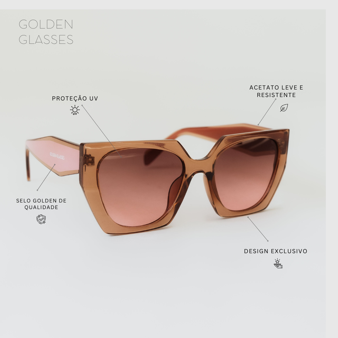 Lunettes de soleil Diamant Rosé pour femmes