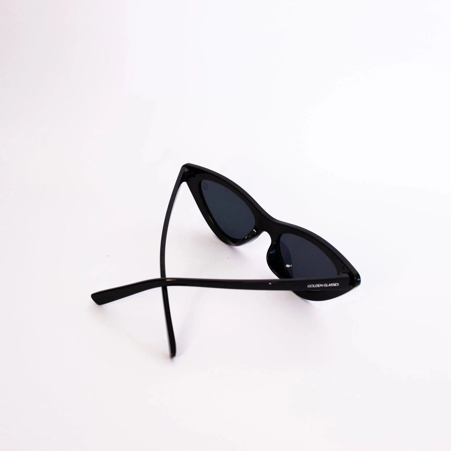Lunettes de soleil noires pour femmes en forme de chat