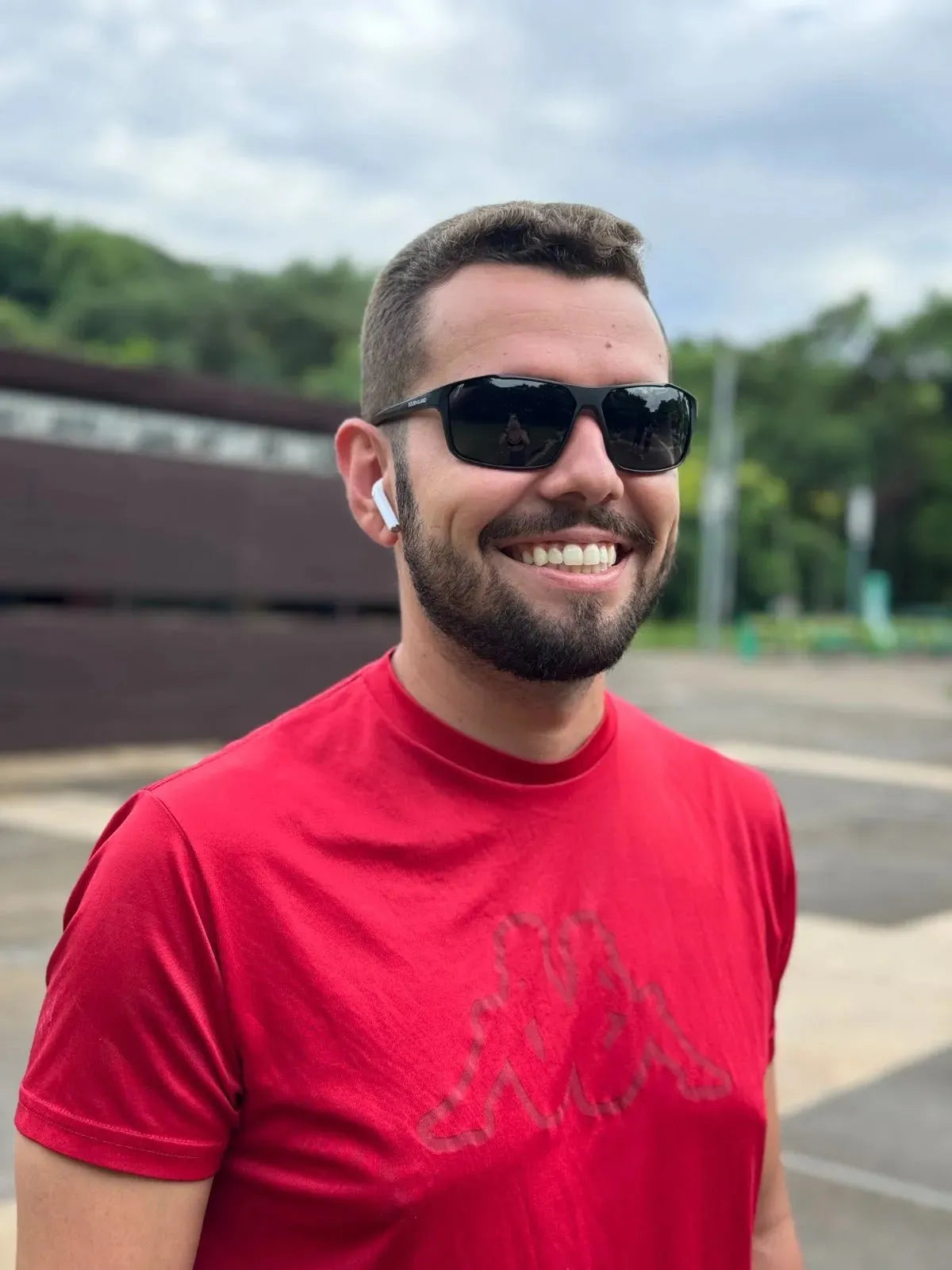Lunettes de soleil de sport noires polarisées pour hommes