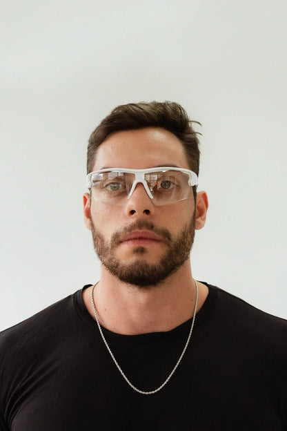 Lunettes de sport transparentes unisexes