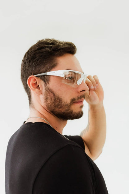 Lunettes de sport transparentes unisexes
