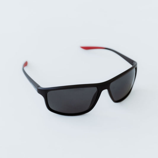 Lunettes de soleil de sport noires polarisées pour hommes
