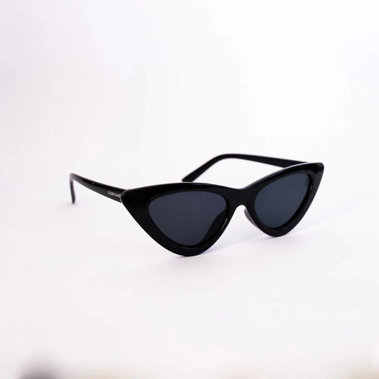 Lunettes de soleil noires pour femmes en forme de chat
