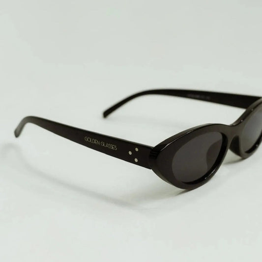 Lunettes de soleil félines noires pour femmes