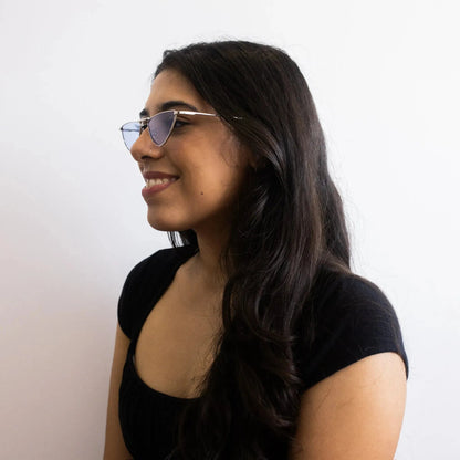 Lunettes de soleil Hype Bleues pour Femmes
